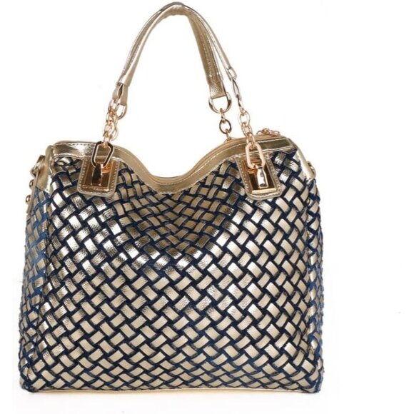 ❤️ Denim Women Shoulder Bag Crystal Rhineston Jeans Crossbody Ladies Tote Bag - Picture 2 of 7